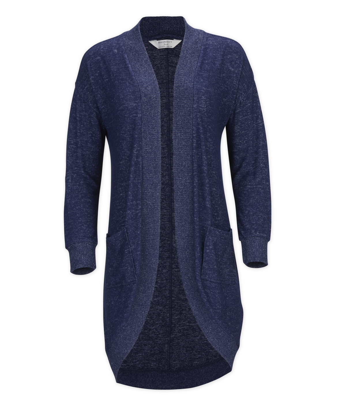 Women's Cuddle Cardigan – Ultra-Soft Open-Front Cardigan Sweater in Navy Heather