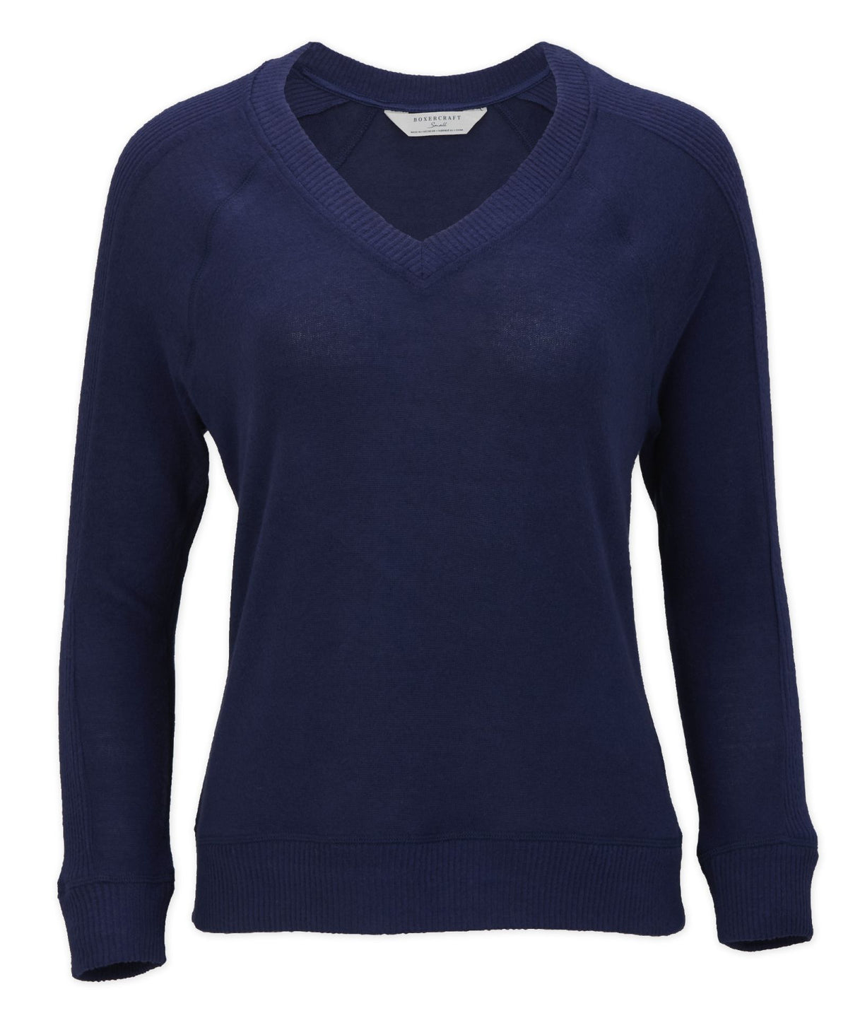 Women's Cuddle V-Neck – Ultra-Soft V-Neck Sweater in Navy