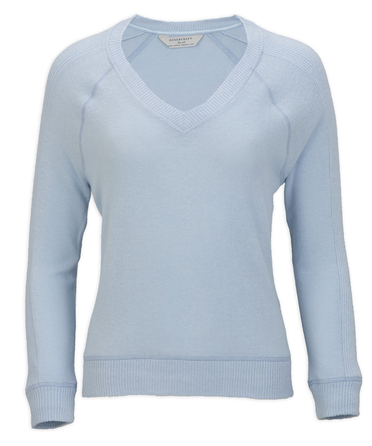 Women's Cuddle V-Neck – Ultra-Soft V-Neck Sweater in Sky Blue