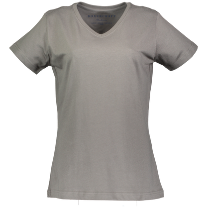 BW2201 Women's V-Neck Tee - Granite - Ghost Front | Granite