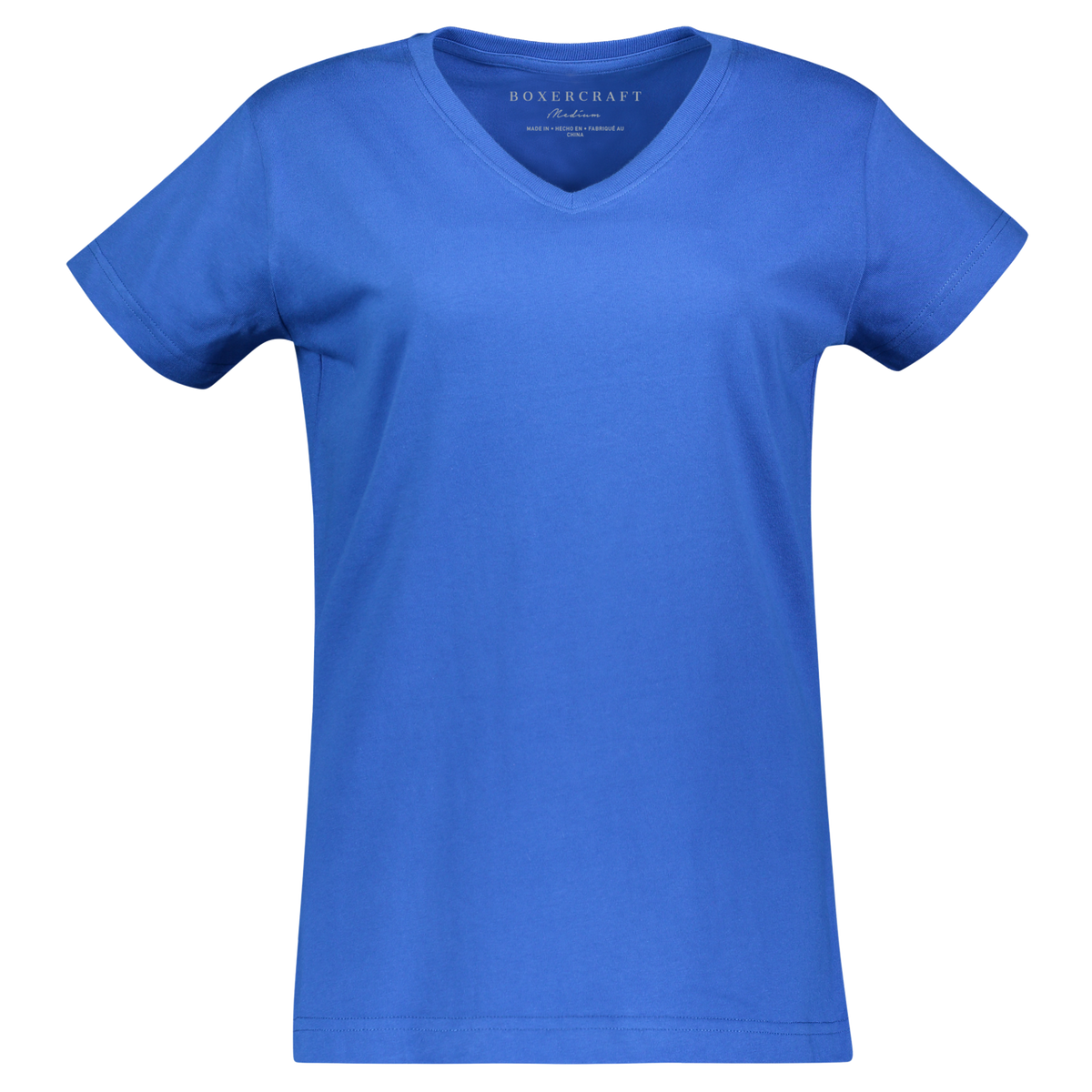 BW2201 Women's V-Neck Tee - Royal - Ghost Front | Royal