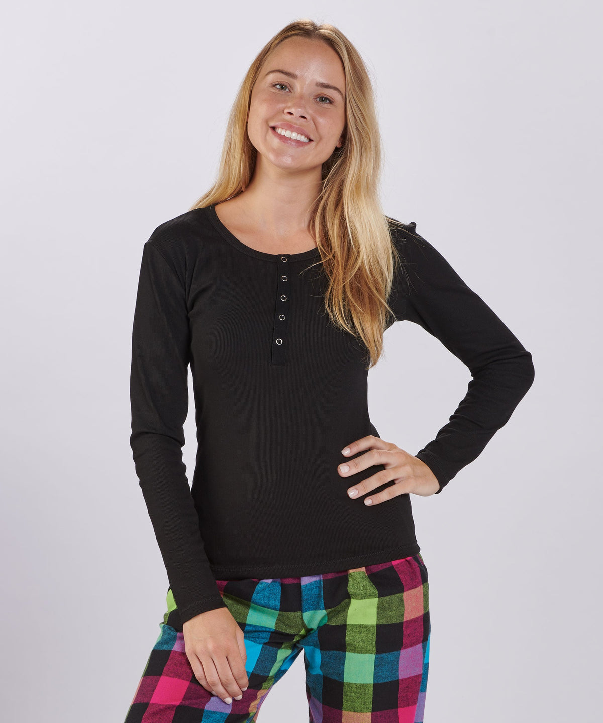 Women's Harper Henley in Black