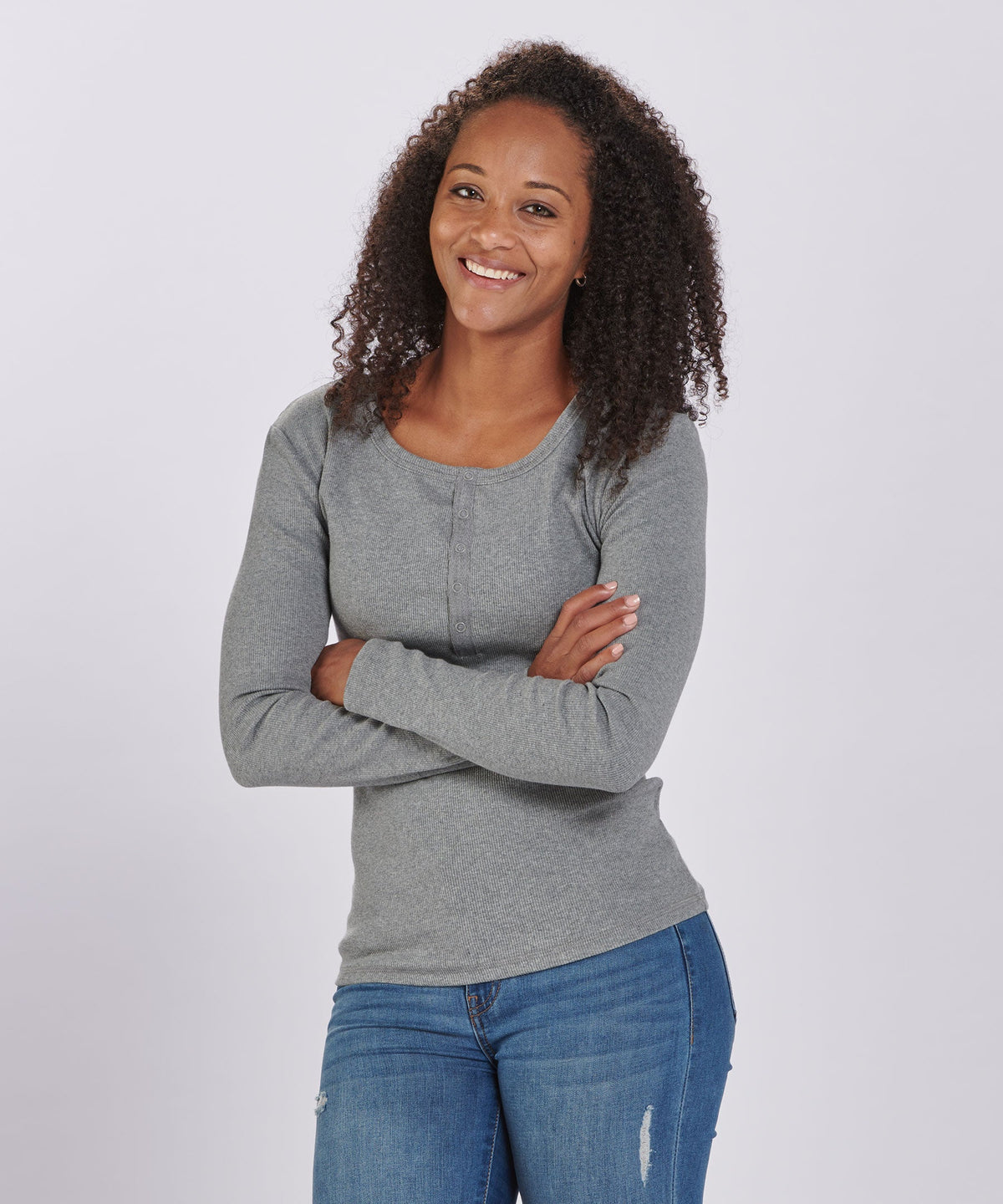 Women's Harper Henley in Oxford Heather