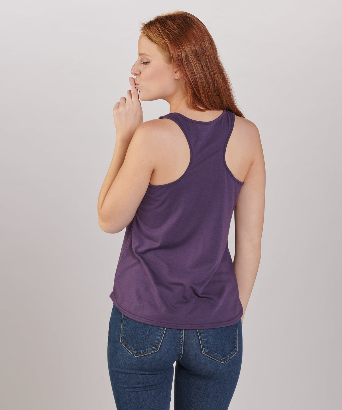 Women's Essential Racerback Tank – Lightweight Racerback Tank Top in Purple