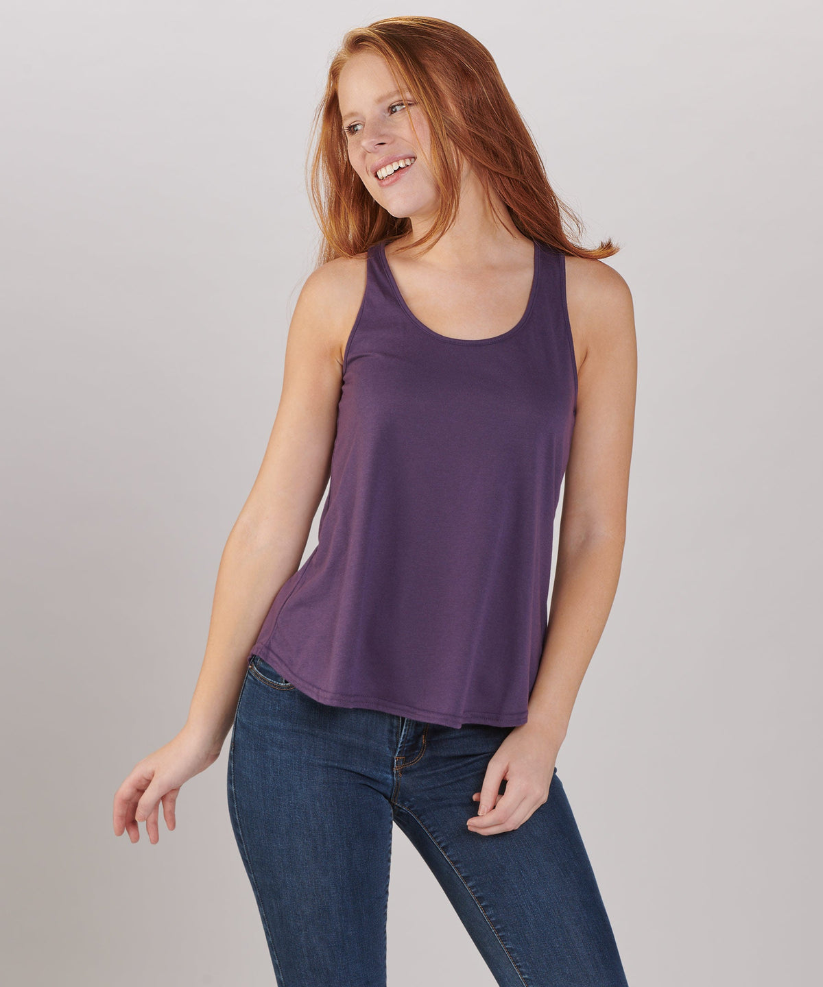 Women's Essential Racerback Tank – Lightweight Racerback Tank Top in Purple