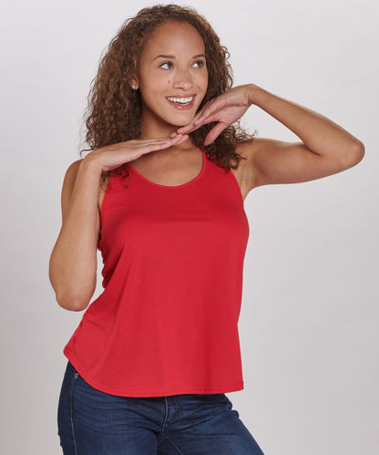 Women's Essential Racerback Tank – Lightweight Racerback Tank Top in True Red