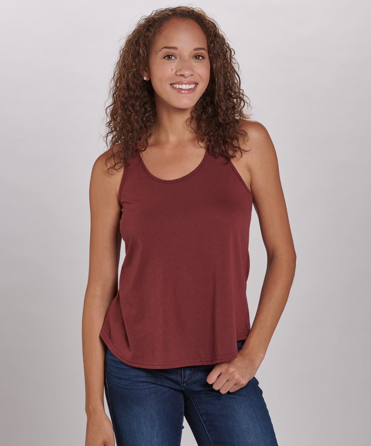 Women's Essential Racerback Tank – Lightweight Racerback Tank Top in Maroon