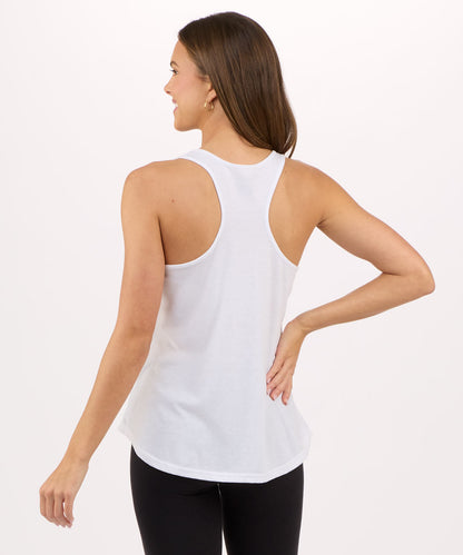 Women's Essential Racerback Tank – Lightweight Racerback Tank Top in White