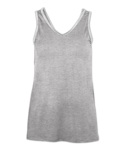 Women's Bamboo V-Neck Tank – Soft Bamboo V-Neck Tank Top in Oxford Heather
