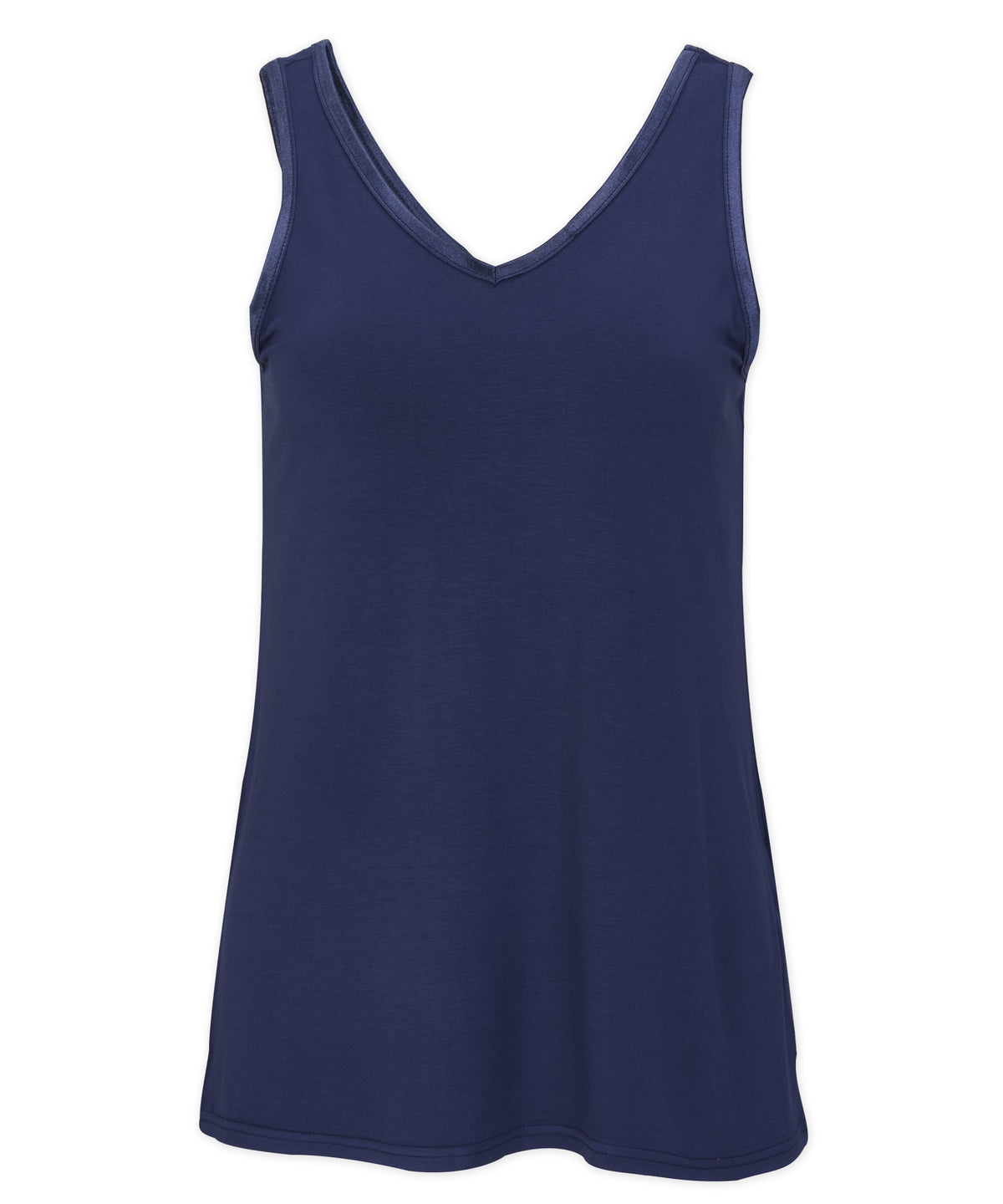 Women's Bamboo V-Neck Tank – Soft Bamboo V-Neck Tank Top in Navy