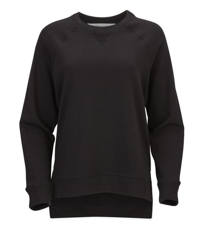 Women's Harlow Oversized Terry Pullover – Oversized French Terry Pullover Sweatshirt in Charcoal Hthr