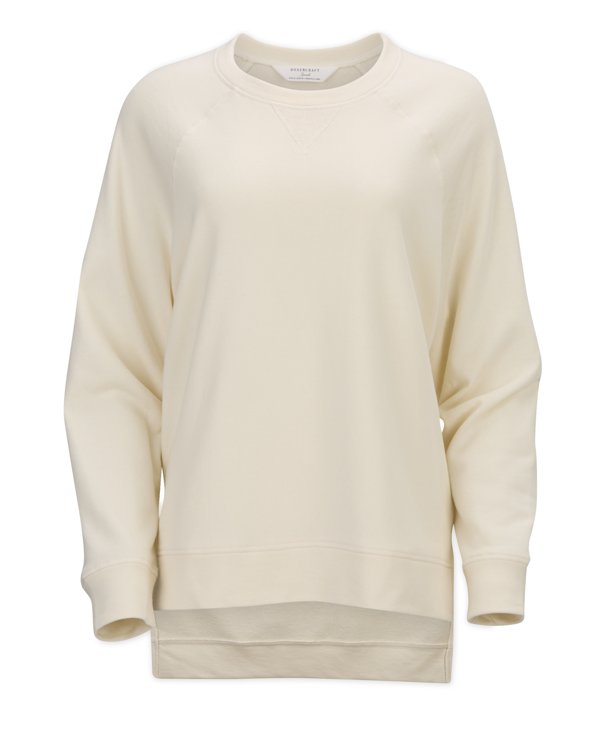 Women's Harlow Oversized Terry Pullover – Oversized French Terry Pullover Sweatshirt in Natural