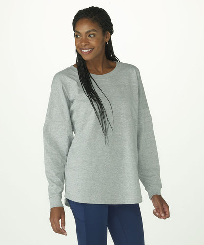 Boxercraft BW3514 Women's Pom Pom Jersey - Oxford Heather - Front | Oxford Heather