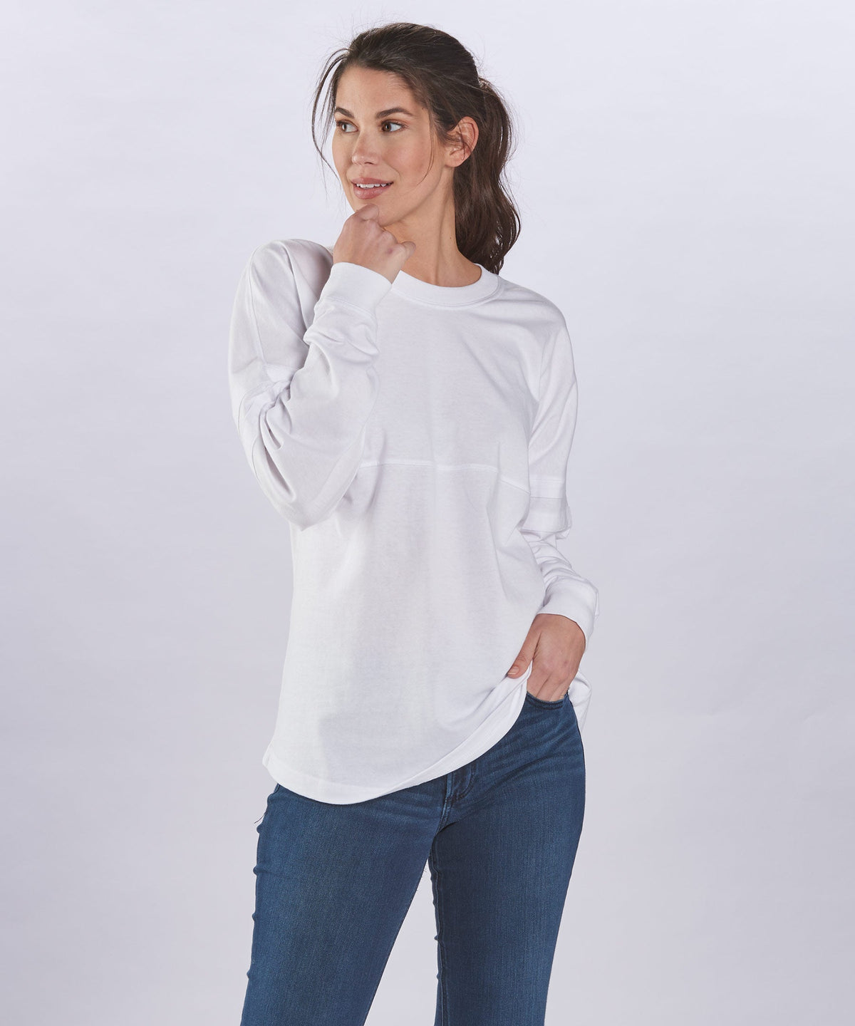 Boxercraft BW3514 Women's Pom Pom Jersey - White - Front | White
