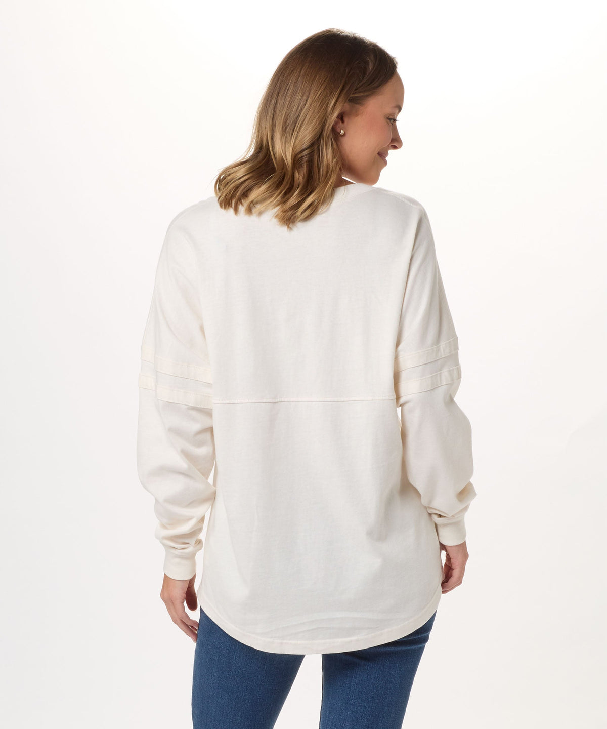 Boxercraft BW3514 Women's Pom Pom Jersey - Natural - Back | Natural