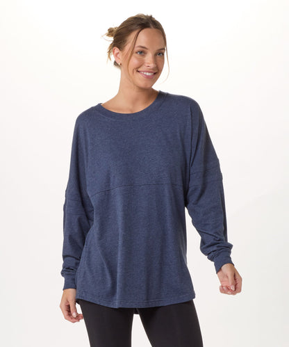 Boxercraft BW3514 Women's Pom Pom Jersey - Denim - Front | Denim