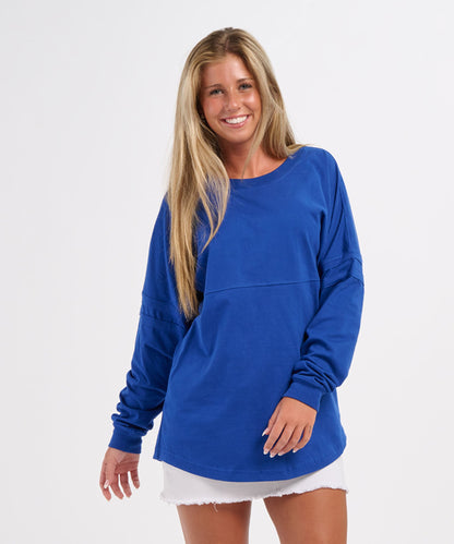 Boxercraft BW3514 Women's Pom Pom Jersey - Electric Royal - Front | Electric Royal