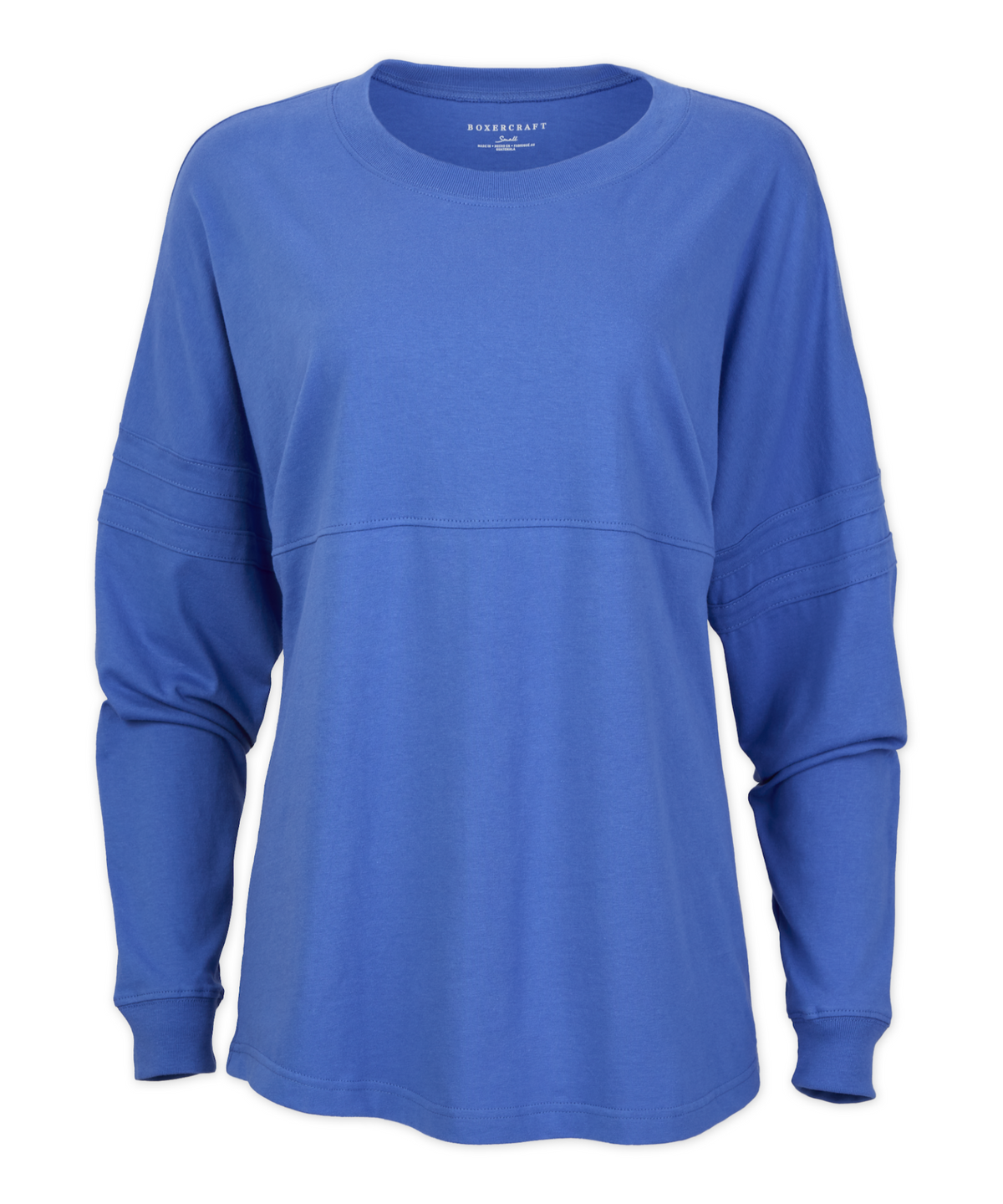 Boxercraft BW3514 Women's Pom Pom Jersey - Collegiate Blue - Ghost Front | Collegiate Blue