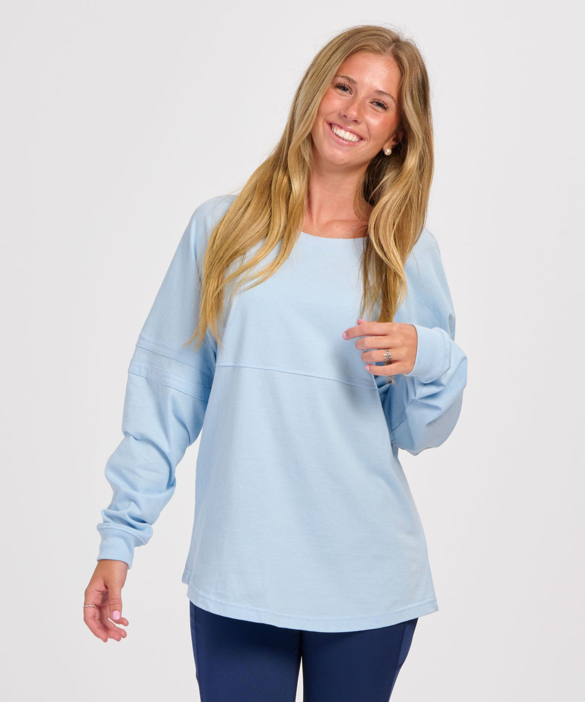Boxercraft BW3514 Women's Pom Pom Jersey - Sky Blue - Front | Sky Blue