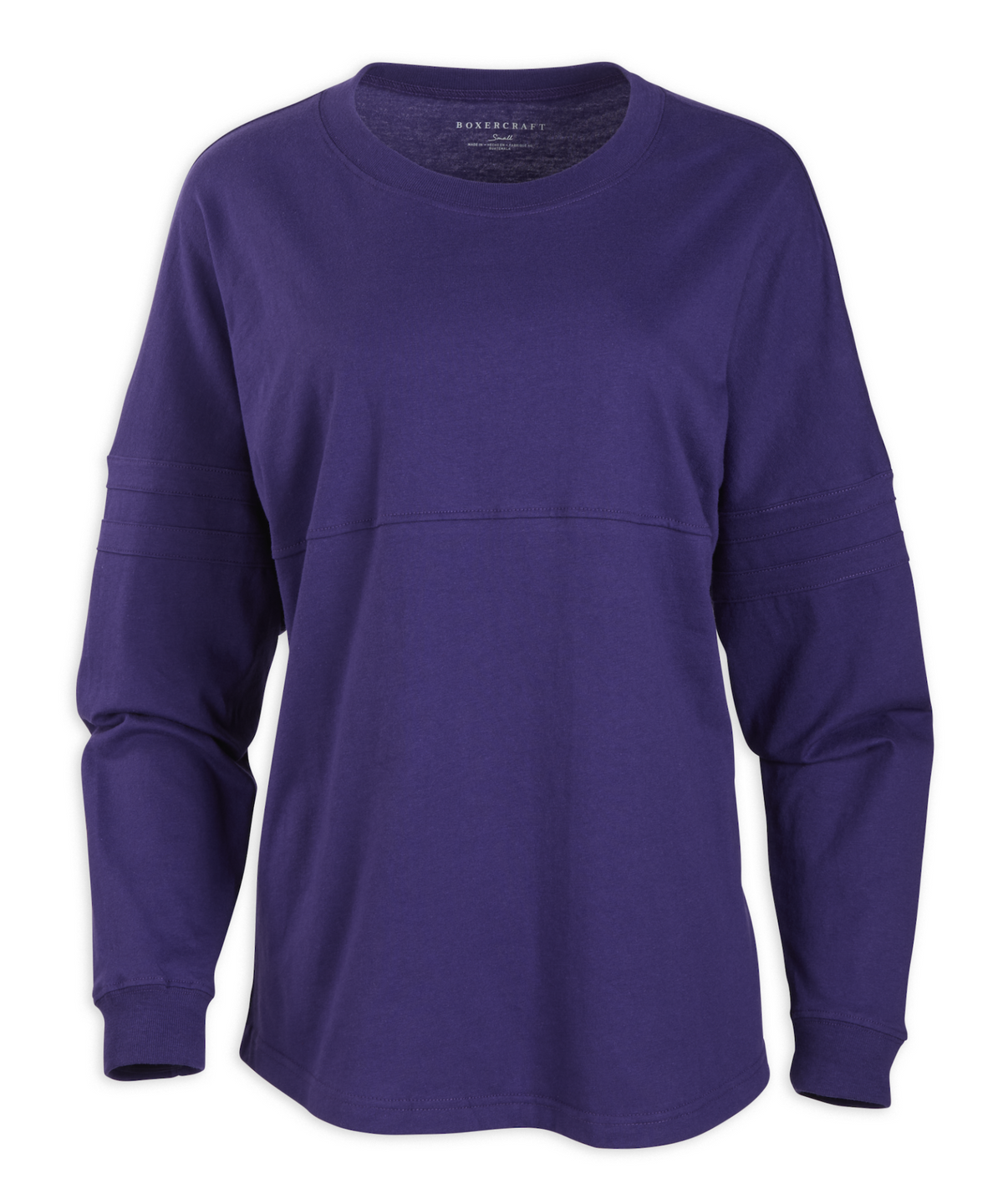 Boxercraft BW3514 Women's Pom Pom Jersey - Purple - Ghost Front | Purple
