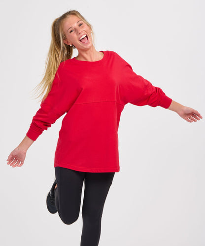 Boxercraft BW3514 Women's Pom Pom Jersey - True Red - Front | True Red