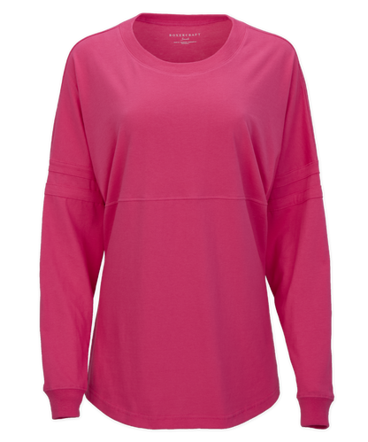 Boxercraft BW3514 Women's Pom Pom Jersey - Cosmic Pink - Ghost Front | Cosmic Pink