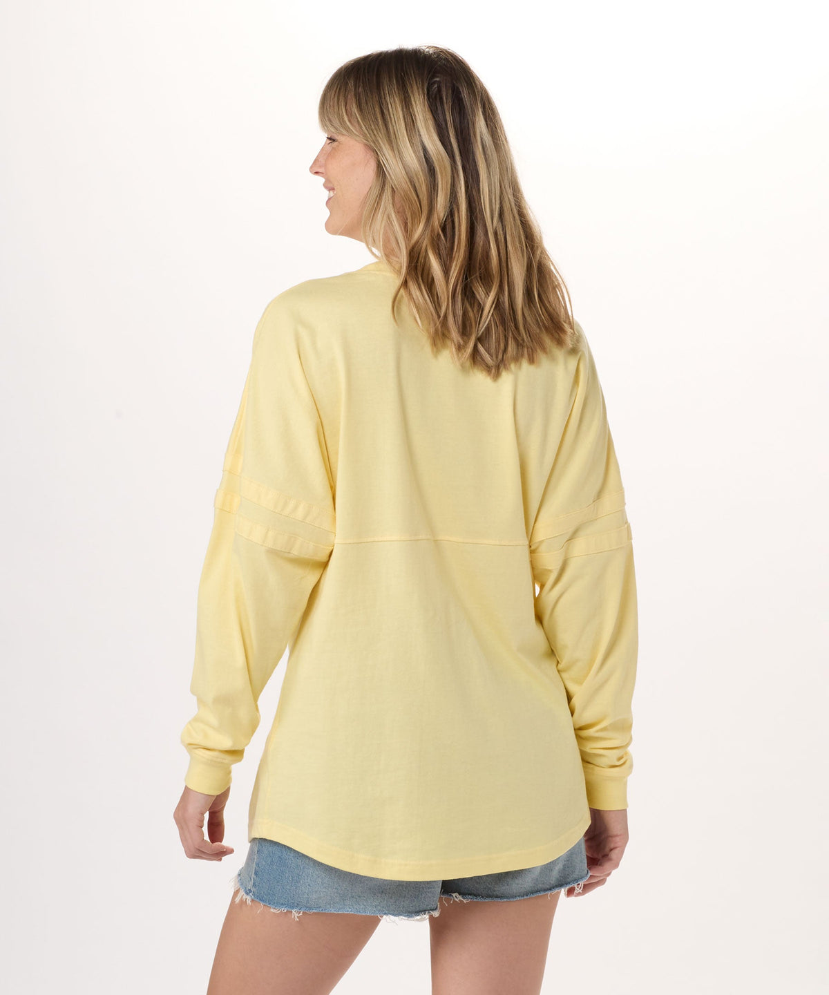 Boxercraft BW3514 Women's Pom Pom Jersey - Daffodil - Back | Daffodil