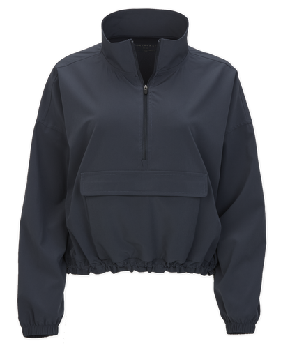 Women's Stretch Woven Quarter Zip – Lightweight Stretch 1/4 Zip Pullover in Castlerock
