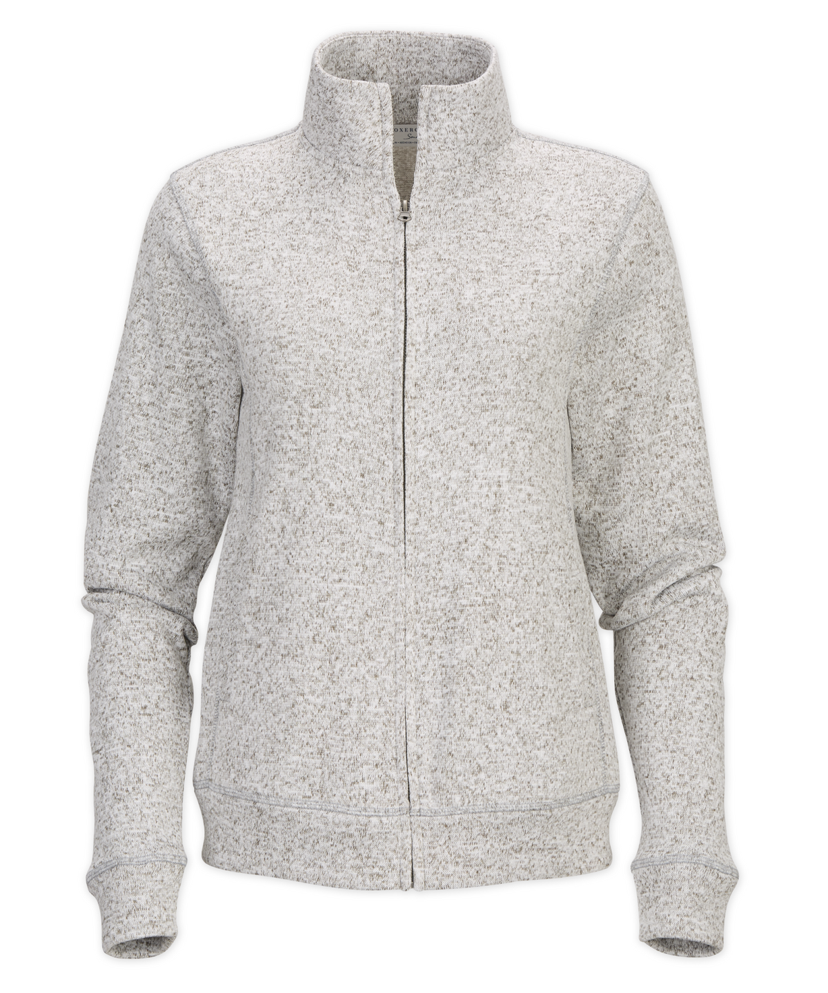 Women's Alpine Fleece Full Zip – Double Knit Fleece Full Zip Jacket in Oxford Heather