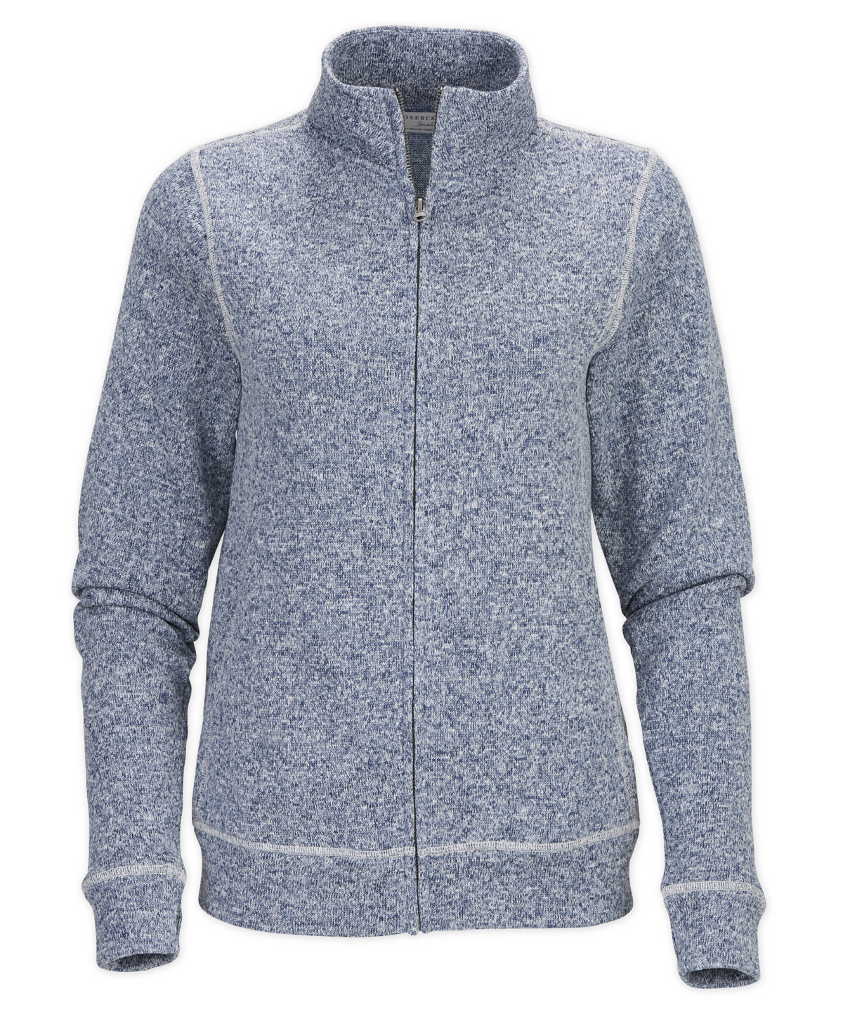 Women's Alpine Fleece Full Zip – Double Knit Fleece Full Zip Jacket in Navy Heather
