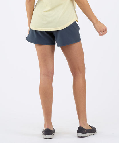 Women's Stretch Woven Lined Short – Lined Athletic Stretch Shorts in Castlerock