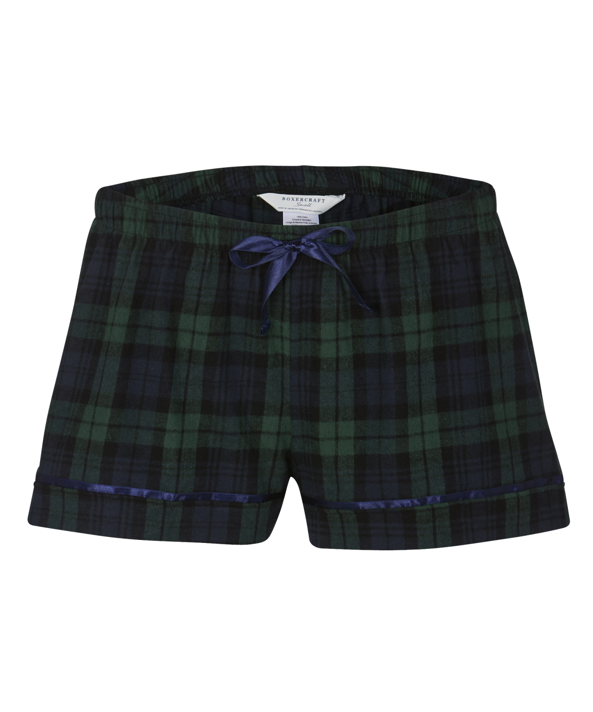 Boxercraft BW6501 Women's Flannel Shorts - Scottish Tartan - Ghost Front | Scottish Tartan