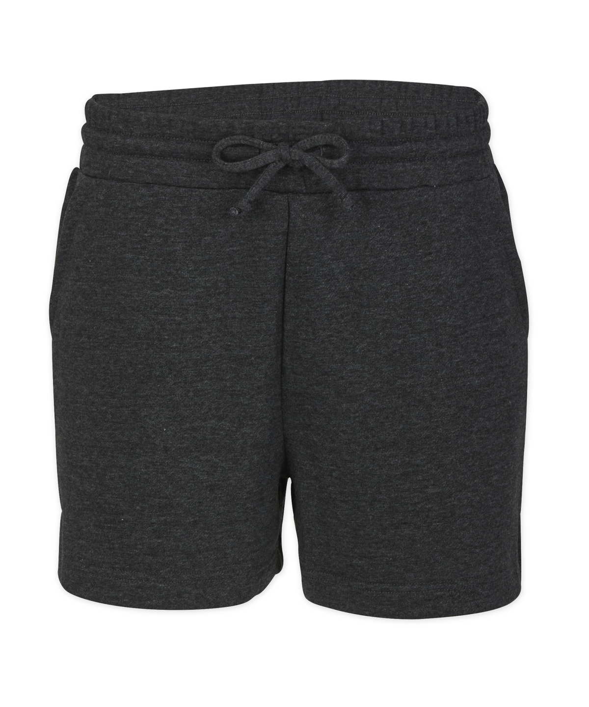 Women's Fleece Shorts – Soft Fleece Lounge Sweat Shorts in Charcoal Hthr