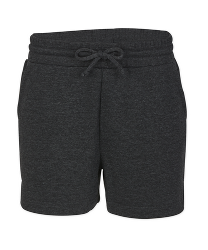 Women's Fleece Shorts – Soft Fleece Lounge Sweat Shorts in Charcoal Hthr