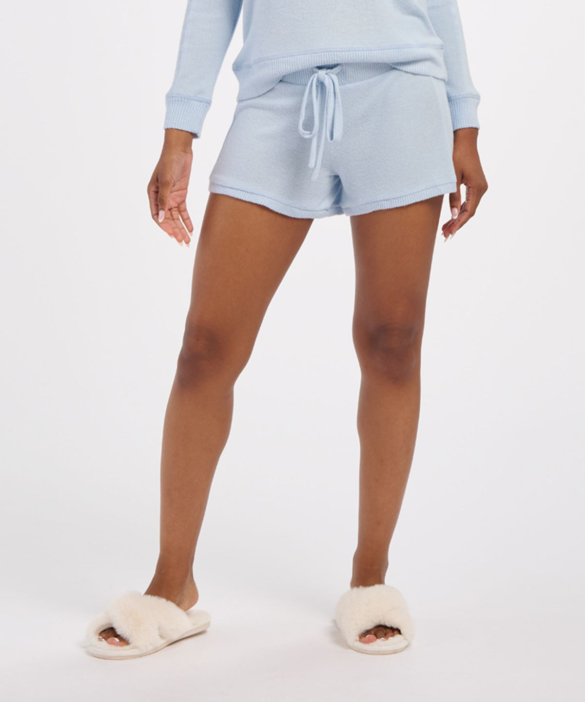 Women's Cuddle Short – Ultra-Soft Lounge Shorts in Sky Blue