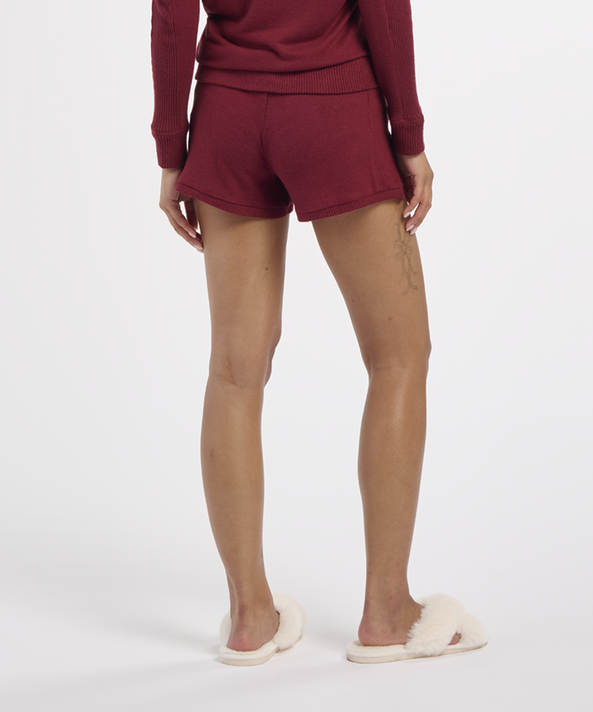 Women's Cuddle Short – Ultra-Soft Lounge Shorts in Mantra Red