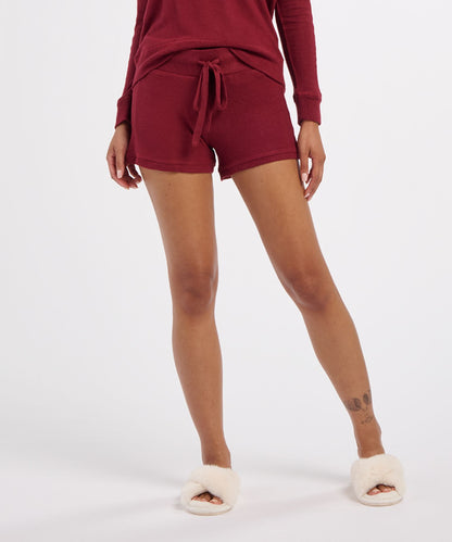 Women's Cuddle Short – Ultra-Soft Lounge Shorts in Mantra Red