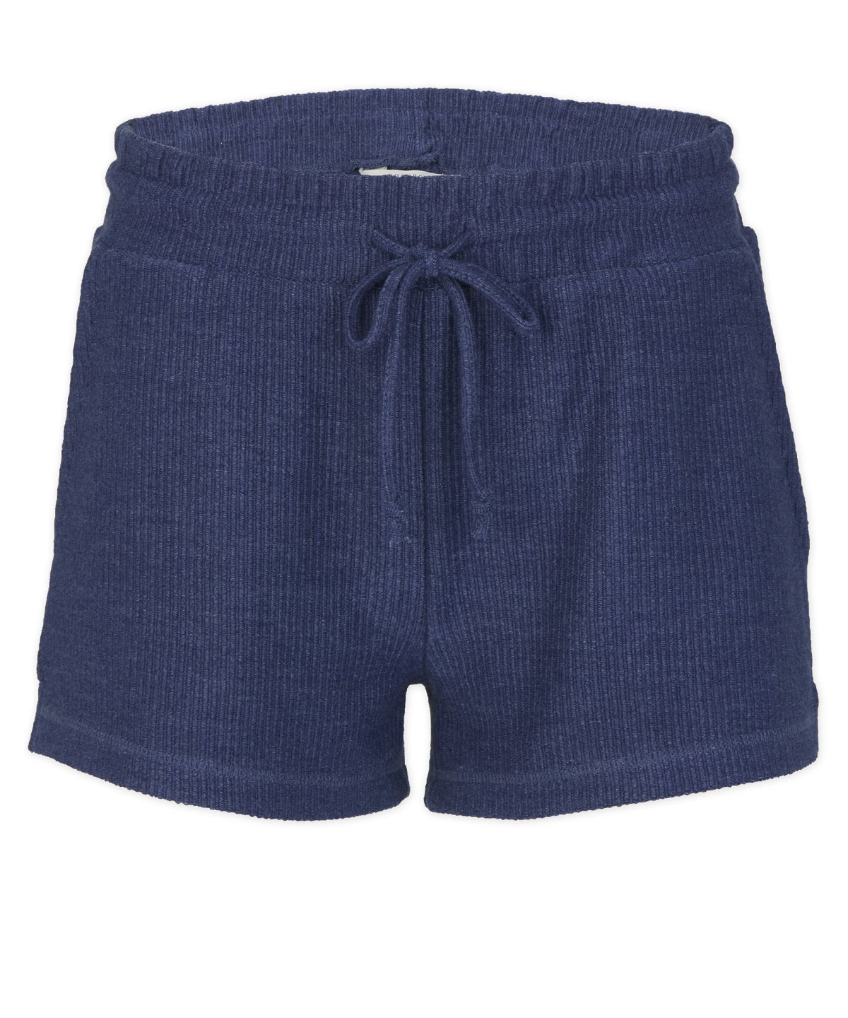 Women's Rib Knit Corded Short – Rib Knit Corded Lounge Shorts in Navy