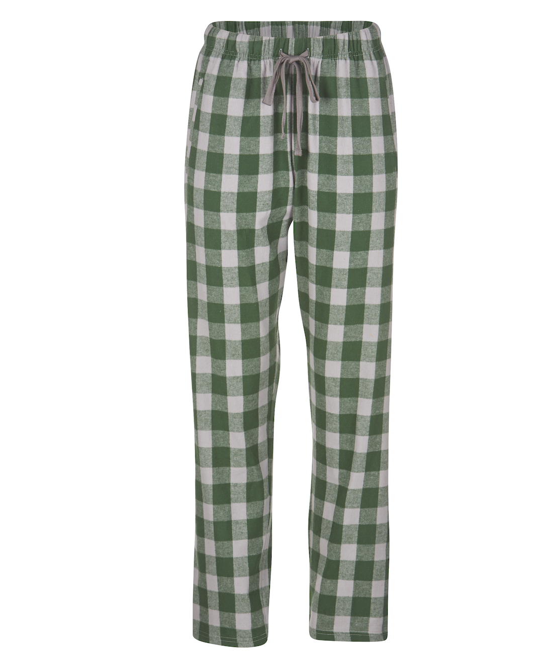 Boxercraft BW6620 Women's Haley Flannel Pants - Green/Oxford Buffalo Plaid - Ghost Front | Green/Oxford Buffalo Plaid