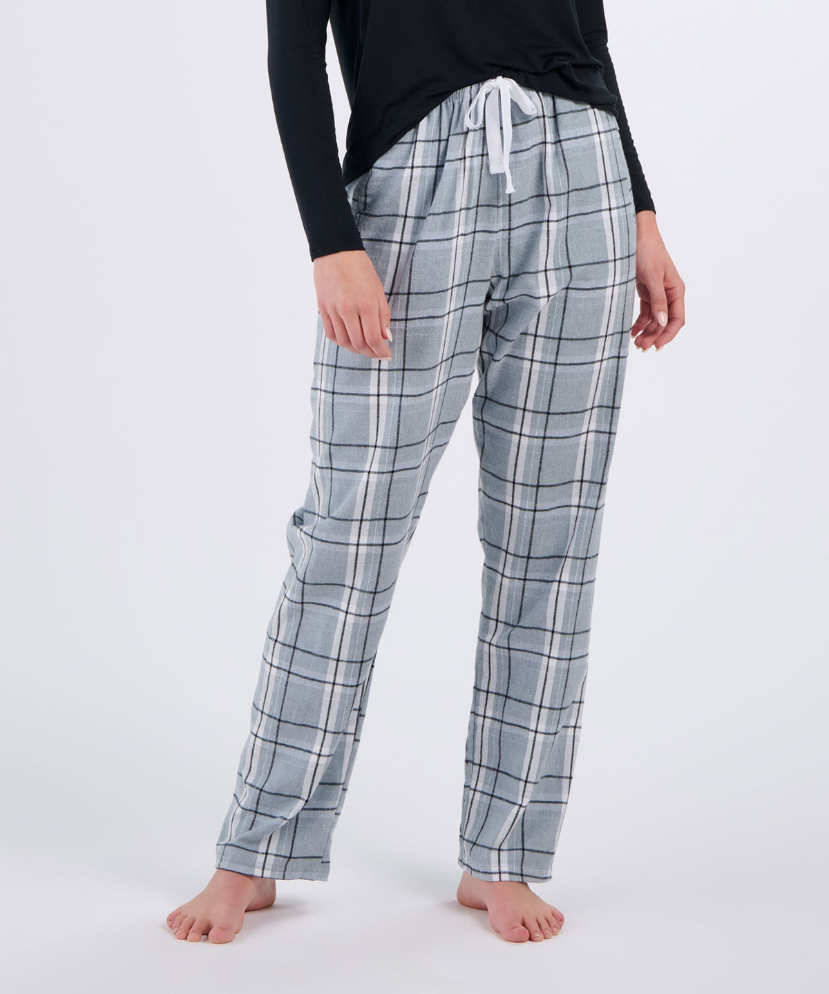 Boxercraft BW6620 Women's Haley Flannel Pants - Oxford Carnegie Plaid - Front | Oxford Carnegie Plaid