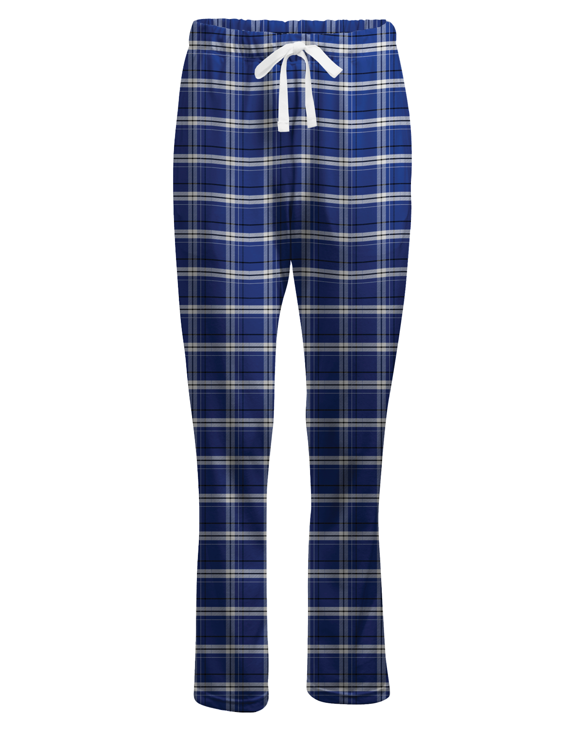 Boxercraft BW6620 Women's Haley Flannel Pants - Electric Royal Carnegie Plaid - Ghost Front | Electric Royal Carnegie Plaid