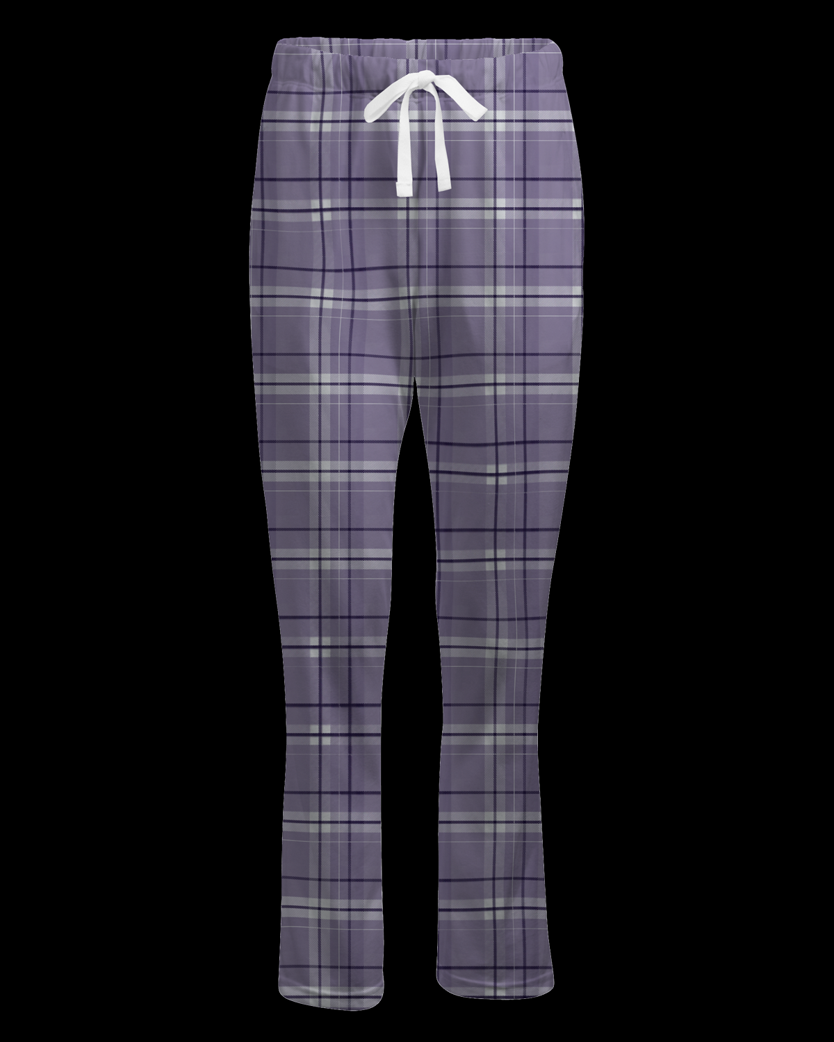 Boxercraft BW6620 Women's Haley Flannel Pants - Lavender Carnegie Plaid - Ghost Front | Lavender Carnegie Plaid