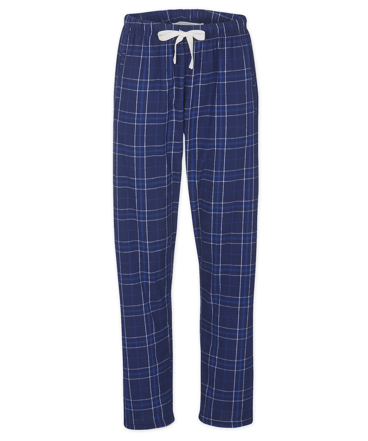 Boxercraft BW6620 Women's Haley Flannel Pants - Navy Field Day Plaid - Ghost Front | Navy Field Day Plaid