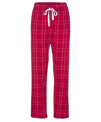 Boxercraft BW6620 Women's Haley Flannel Pants - Crimson Field Day Plaid - Ghost Front | Crimson Field Day Plaid