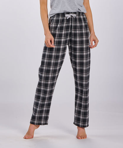 Boxercraft BW6620 Women's Haley Flannel Pants - Heritage Black Plaid - Front | Heritage Black Plaid