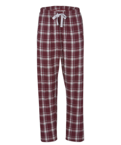 Boxercraft BW6620 Women's Haley Flannel Pants - Heritage Maroon Plaid - Ghost Front | Heritage Maroon Plaid
