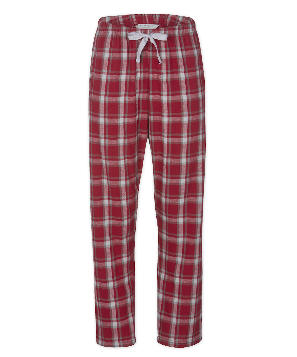 Boxercraft BW6620 Women's Haley Flannel Pants - Heritage Garnet Plaid - Ghost Front | Heritage Garnet Plaid
