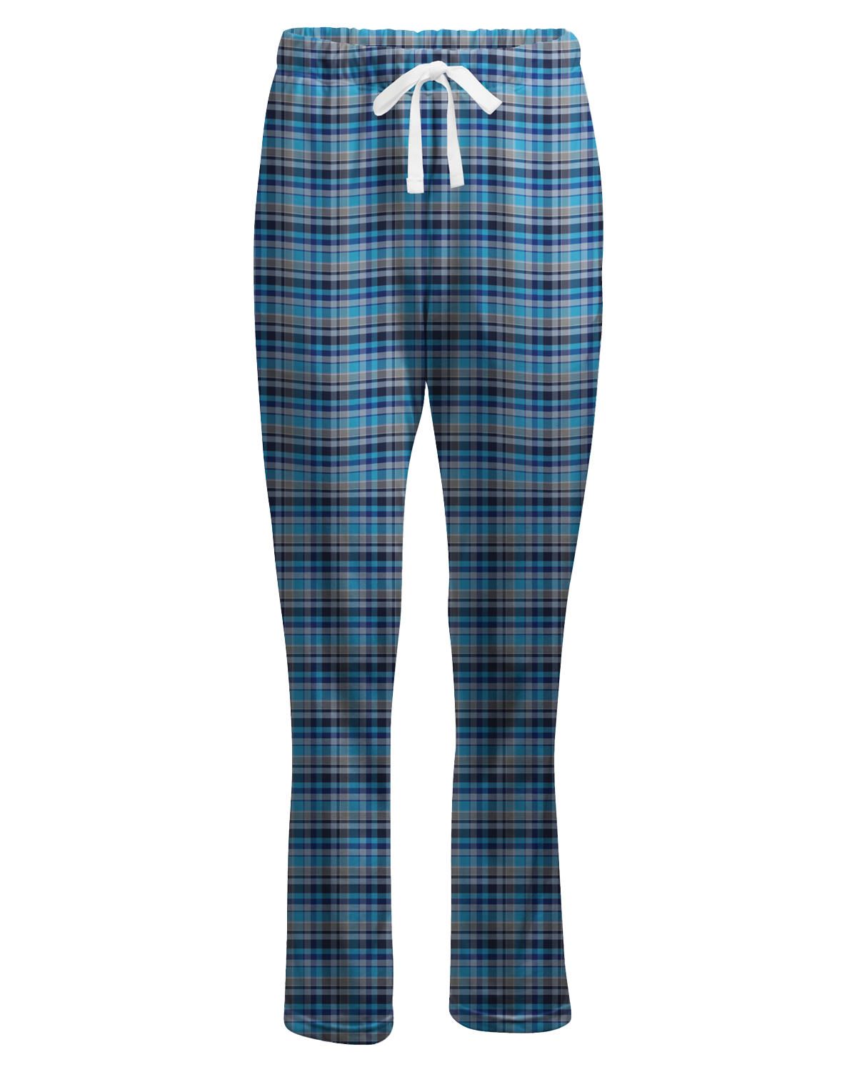 Boxercraft BW6620 Women's Haley Flannel Pants - Blue Harmony Plaid - Ghost Front | Blue Harmony Plaid