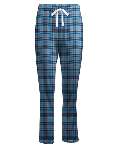 Boxercraft BW6620 Women's Haley Flannel Pants - Blue Harmony Plaid - Ghost Front | Blue Harmony Plaid