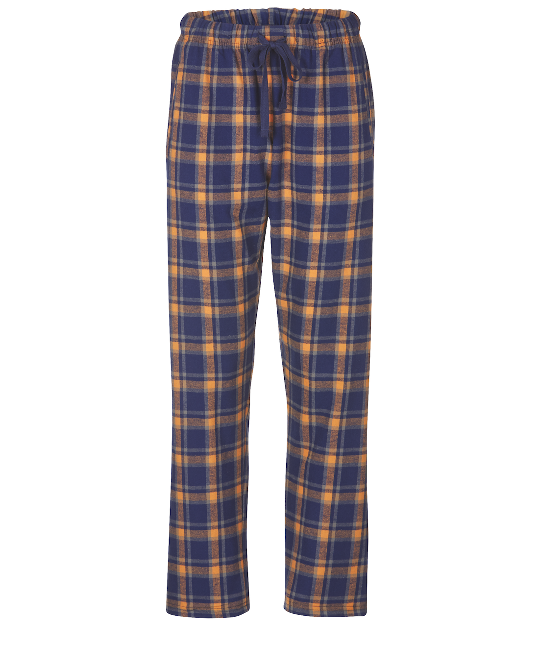 Boxercraft BW6620 Women's Haley Flannel Pants - Heritage Navy/Orange Plaid - Ghost Front | Heritage Navy/Orange Plaid